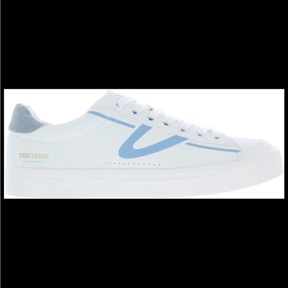 Tretorn Hopper Serve White and Blue Women's Sneakers Size 9. BNWT - Picture 2 of 5